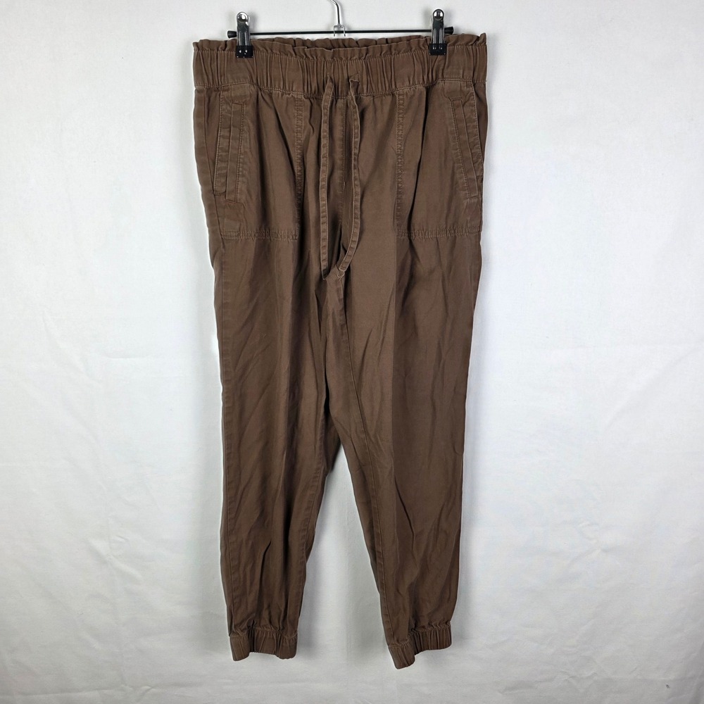 Loft Outlet Womens Brown Cotton Lyocell Drawstring Elastic Waist Joggers Size M